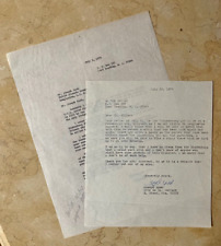 SUSPECTED SABOTEUR OF THE HINDENBURG DISASTER JOSEPH SPAH AUTOGRAPHED TYPED LTR. picture