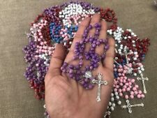 wholesale, 5 packages x 12 ( 60 rosaries) scented wooden beads Catholic rosaries picture