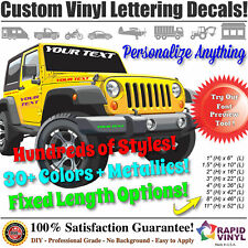 Custom Vinyl Lettering Signage Decal Sticker Business Car Boat RV Truck Window picture