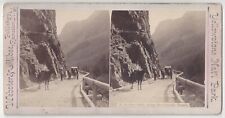 1890's Yellowstone, Montana Stereoview - Horse & Buggy on the Cascade Trestle picture