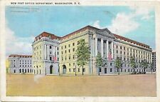 Washington DC Postcard Post Office Travel Linen Colorchrome 1937 Posted picture