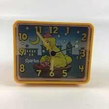 Sesame Street Big Bird Alarm Clock Muppets Spartus Vintage 1980s Glow In Dark picture