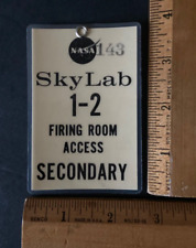 Original 1973 NASA SKYLAB 1-2 Firing Room Launch Access Badge #143 picture