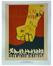 Vintage Vietnam War Poster We Will Definitely Win US Invaders Are Defeated 12x16 picture