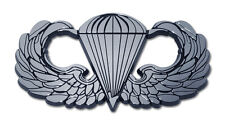 army paratrooper Parachute military logo chrome auto car emblem made in usa picture