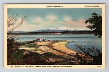 Mt. Baker WA-Washington, Olympic Peninsula, Vintage Postcard picture