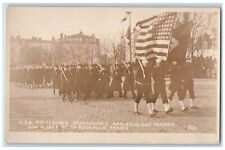 1923 USS Pittsburgh Armistice Parade La Rochelle France RPPC Photo Postcard picture