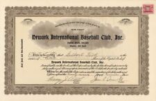 Newark International Baseball Club, Inc. - Stock Certificate - Sports Stocks & B picture