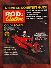ROD and CUSTOM magazine January 1973 Track Roadster Styling Hot Rods picture