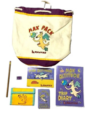 Vintage QANTAS Kids Stationery Set Max Pack Fun Onboard Travel Toys Sealed 1994 picture