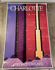 Piedmont Airlines Charlotte Poster 24” x 36” picture