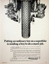 1972 Continental Motorcycle Tires Superbike K111 K102 RB - Vintage Ad picture