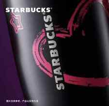 Hot Starbucks 2024 China Sweet Cool Pink Heart Black 45oz SS Tumbler Best Gift picture
