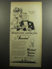 1951 United States Lines Cruise Ad - James a Farley Chairman of Coca-Cola picture