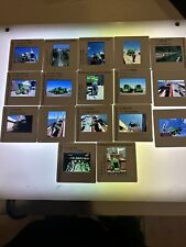 Original Slide Lot Of 17 Transporting John Deere Combines By Boat And Train picture