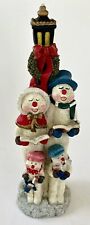 Vintage Snowman  Carolers Christmas Decorations 12 Inch picture