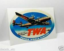 TWA Vintage Style Travel Decal / Vinyl Sticker,Luggage Baggage Label picture
