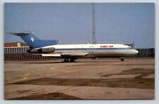 Kabo Air Airlines at Copenhagen Airport 1982 Boeing 727 Postcard picture