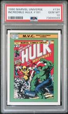 1990 Marvel Universe #134 Incredible Hulk PSA 10 GEM MINT picture