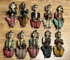 Vintage Thai  figures of siamese musicians lot of ten (10) picture