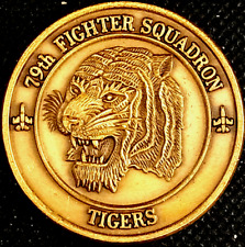 Air Force Hellcats Challenge Coin 79th Fighter Squadron Tigers SAFB Bronze picture