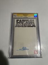 Captain America #1 Blank Variant Sketch Cover CGC 9.6 Signed By Joe Simon picture
