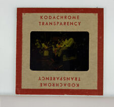 Vintage Kodachrome Transparency Original 35 mm Photo Men On Wagon H picture