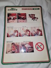 RARE Vintage Comair Boeing 737-1 Safety Card TAKE Off And Landing  picture