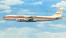 Iberia Airlines~Douglas DC-8 Turbofan~Airplane~Vintage Postcard 1960s picture