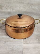 Vintage  Copper 3 Quart Soup Pot Double Handles picture