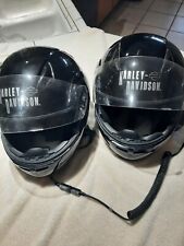 Two-Harley-Davidson Motorcycle Helmet, XL, System X Flip-Up Face Full / J&M Syst picture