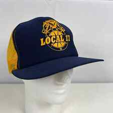 Vintage Teamsters Union Colorado Wyoming Local 17 Snap Back Trucker Baseball Hat picture