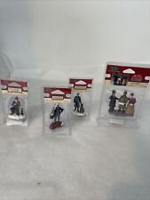 Rare Retired 2001-2004 Lemax Holiday Time Village Lot of 4 NEW Police Engineer picture