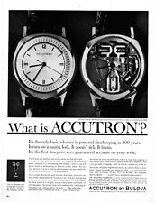 1962 Bulova Accutron Wrist Watch Vintage Print Ad Luxury Brand  picture