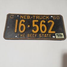 1956 1957 1958 1959 1960 Nebraska Beef State License Plates -Select from Dropbox picture