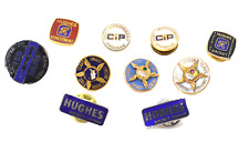 Hughes Aircraft Company service pins. Vintage collection, lot of 11 picture