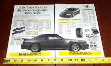 1996 SALEEN PERFORMANCE PARTS ORIGINAL 2 PAGE AD picture