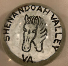 Vintage Paperweight Shenandoah Valley Virginia Horse Rare Unique  picture