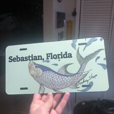 2000 Sebastian Florida Tarpon Booster License Plate Fishing Florida License Tag picture