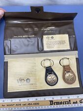 Vintage Rare Chrysler VIP Delivery System Pouch Complete With 2 Leather Fobs  picture
