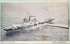 U.S.S. SARATOGA U.S. Navy WWII Official Photo U.S. Vintage 1940s picture