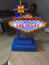 Vintage Welcome To Fabulous Las Vegas Light Up Desktop Sign Works picture