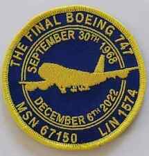 THE FINAL BOEING 747 ATLAS AIR N863GT EMBROIDERED PATCH picture