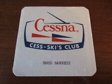 Vintage rare Cessna employee/pilot's Cess-ski's club ski skis landing gear decal picture