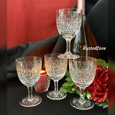 Wellington By Thomas Webb Water Goblets Cut Crystal Water Glasses 5 3/8