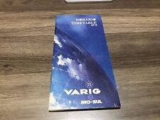 Varig Airlines Flight Schedule  Nov 1994 picture
