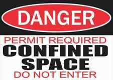 5in x 3.5in Permit Required Confined Space Magnet picture