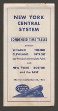 [72038] 1944 NEW YORK CENTRAL SYSTEM TIMETABLE between CHICAGO and NEW YORK picture