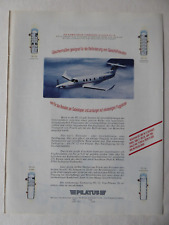 6/1993 PUB AVION PILATUS PC-12 AIRCRAFT AIRCRAFT ORIGINAL GERMAN AD picture