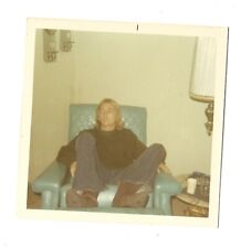 Handsome Blonde Man Kurt Cobain Clone?  Long Haired Guy 1960s Vintage Photo picture